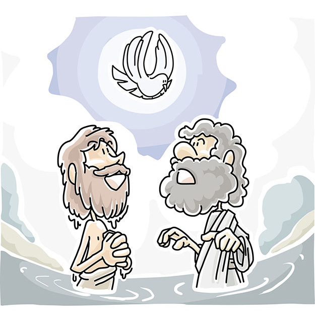 Jesus baptized