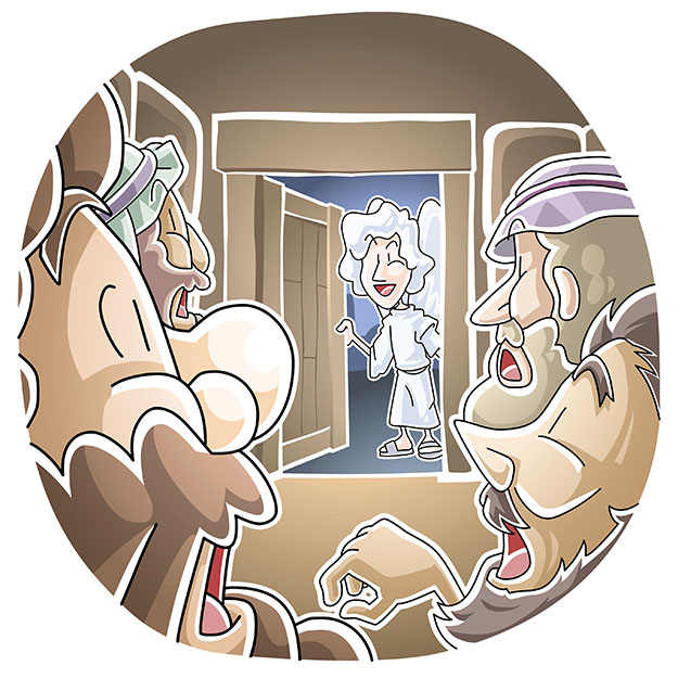 Angel opened the doors of the jail