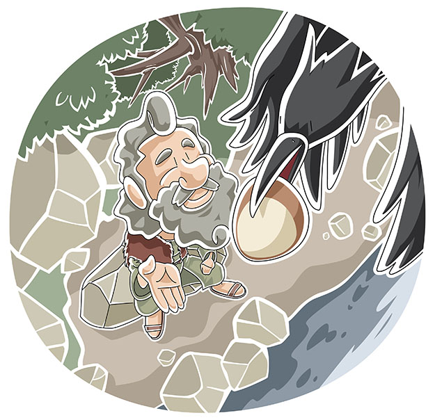 Elijah fed by ravens