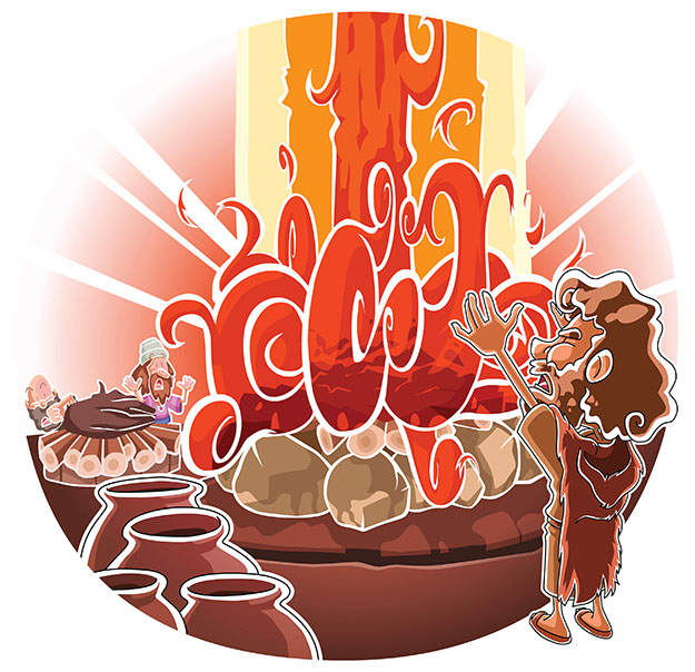 Elijah on mount Carmel