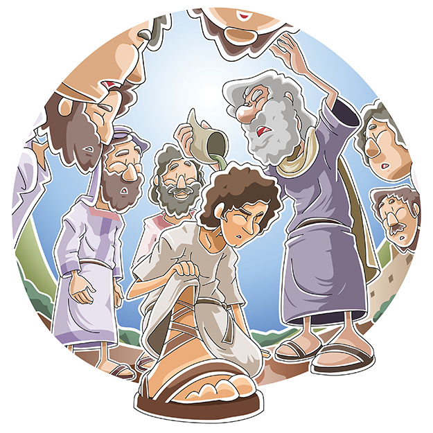 Samuel anoints David