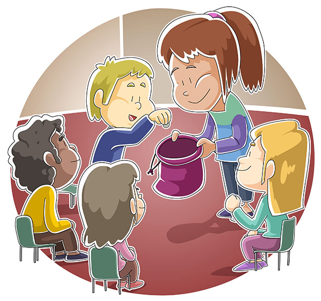 Children bringing their offering