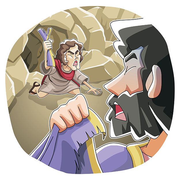 David spared Saul's life