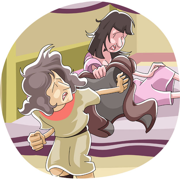 Joseph fled  from Potiphar's wife